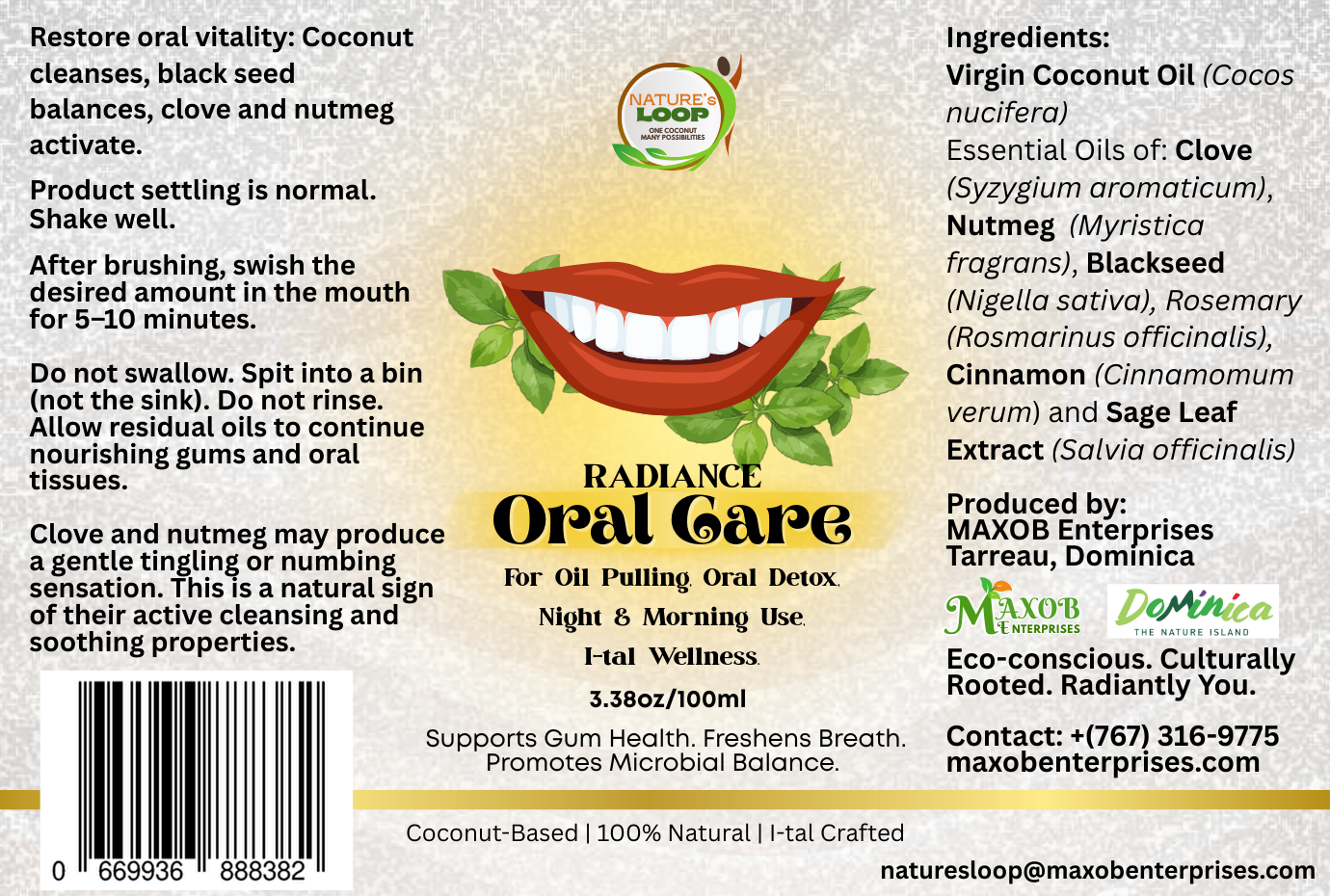 Radiance Oral Care Oil (3.38oz/100ml) - Image 3
